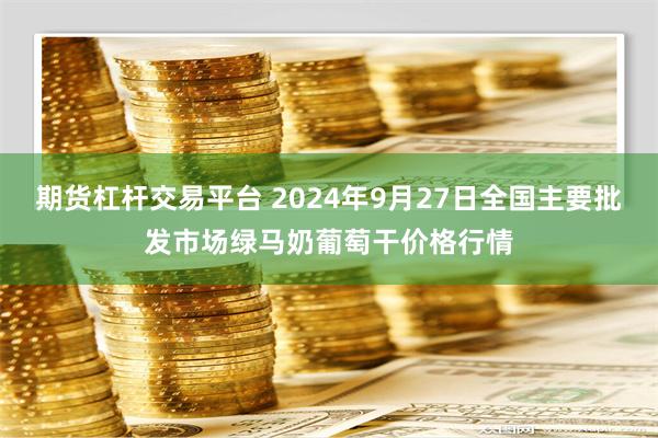 期货杠杆交易平台 2024年9月27日全国主要批发市场绿马奶葡萄干价格行情