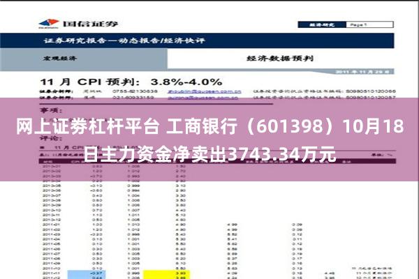 网上证劵杠杆平台 工商银行（601398）10月18日主力资金净卖出3743.34万元